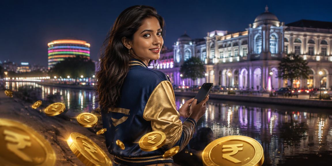 Person using mobile betting app for cricket and casino